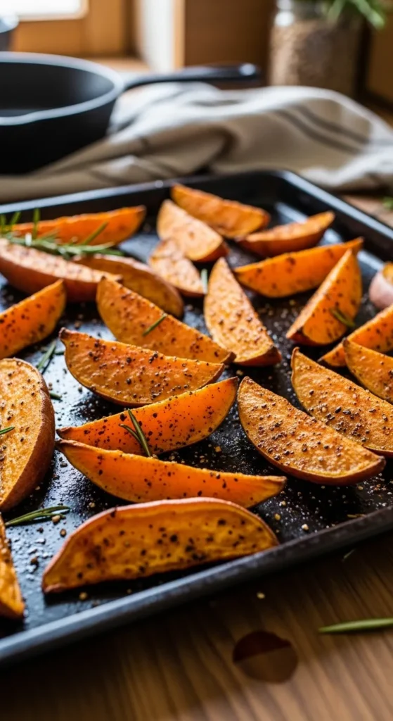 Spiced Sweet Potato Wedges