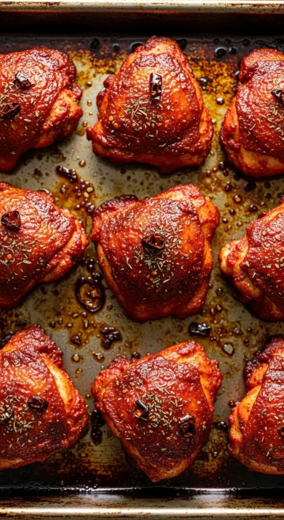 Spicy Baked Chicken Thighs