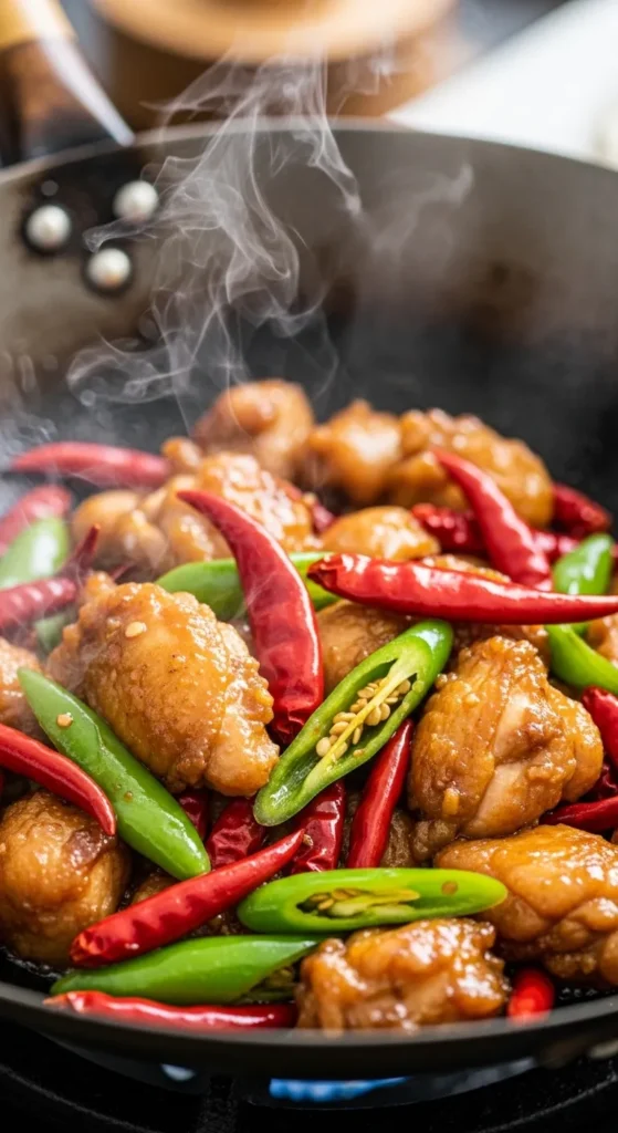 Spicy Chili Chicken Thigh Stir-Fry
