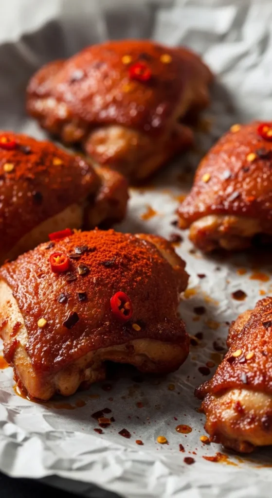 Spicy Paprika Oven-Baked Thighs