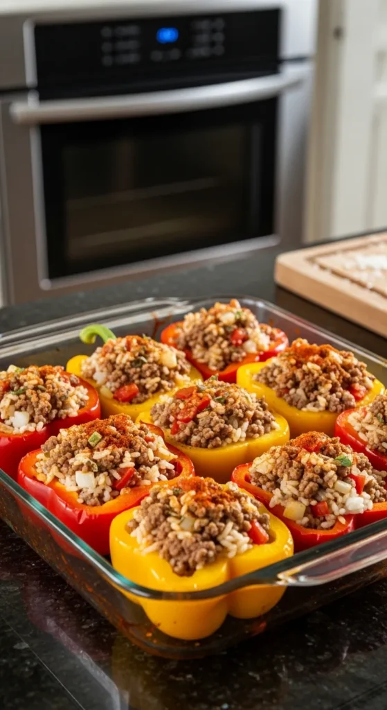  Stuffed Bell Peppers on a Budget