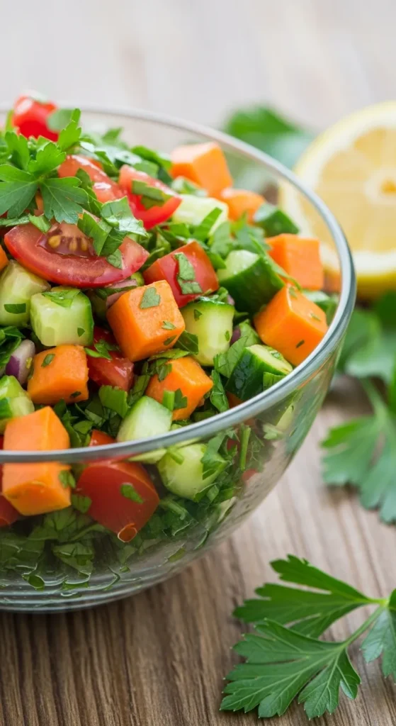 Sweet Potato Breakfast Hash with Sauteed Veggies