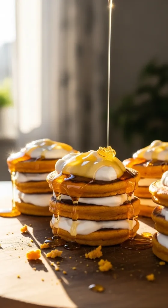  Sweet Potato Pancake Stacks with Yogurt