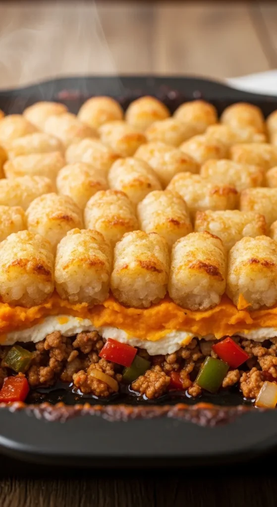 Sweet Potato Tater Tot Casserole