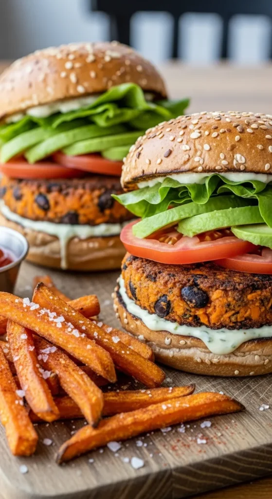 Sweet Potato Veggie Burgers