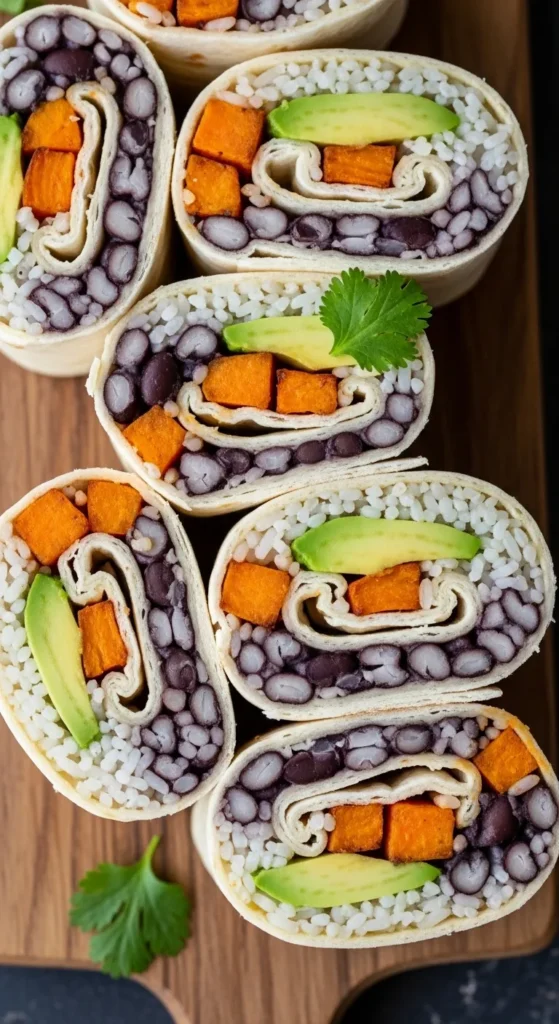 Sweet Potato and Bean Burritos
