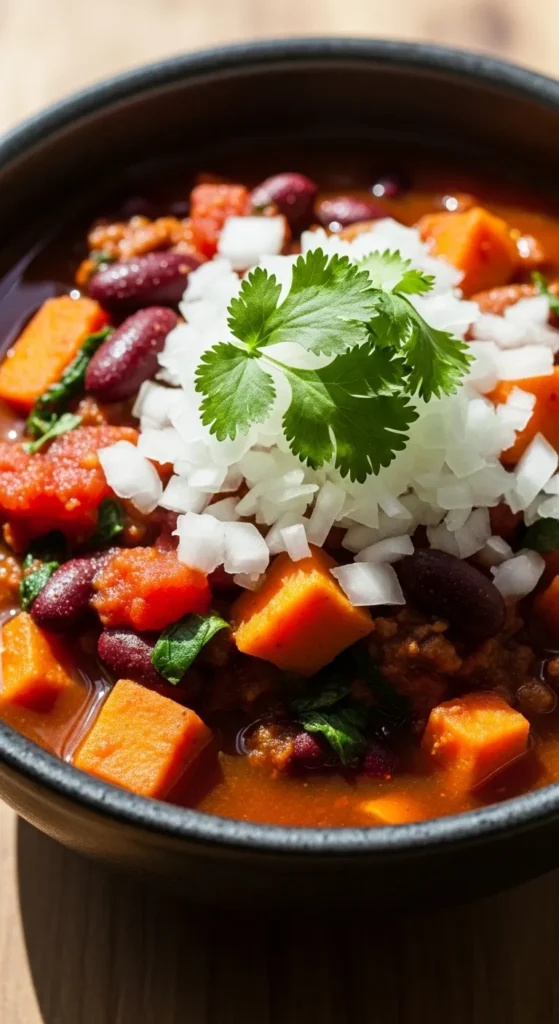 Sweet Potato and Bean Chili