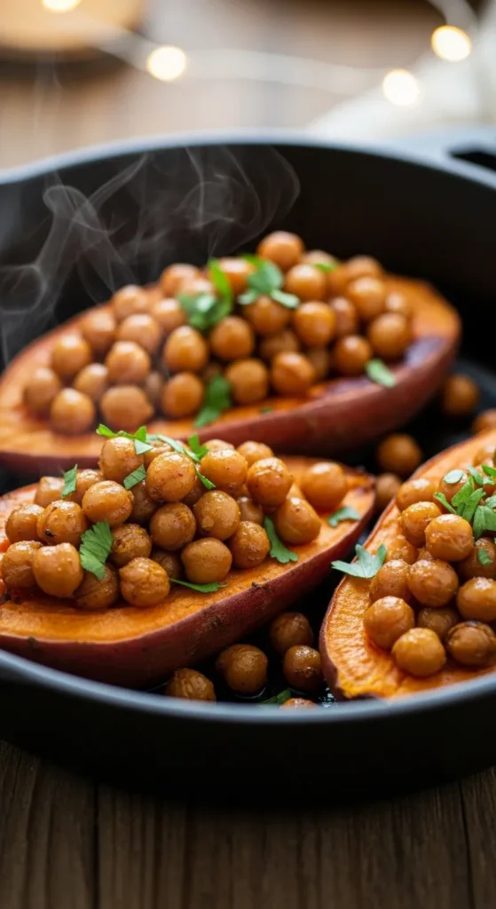 Sweet Potato and Chickpea Bake