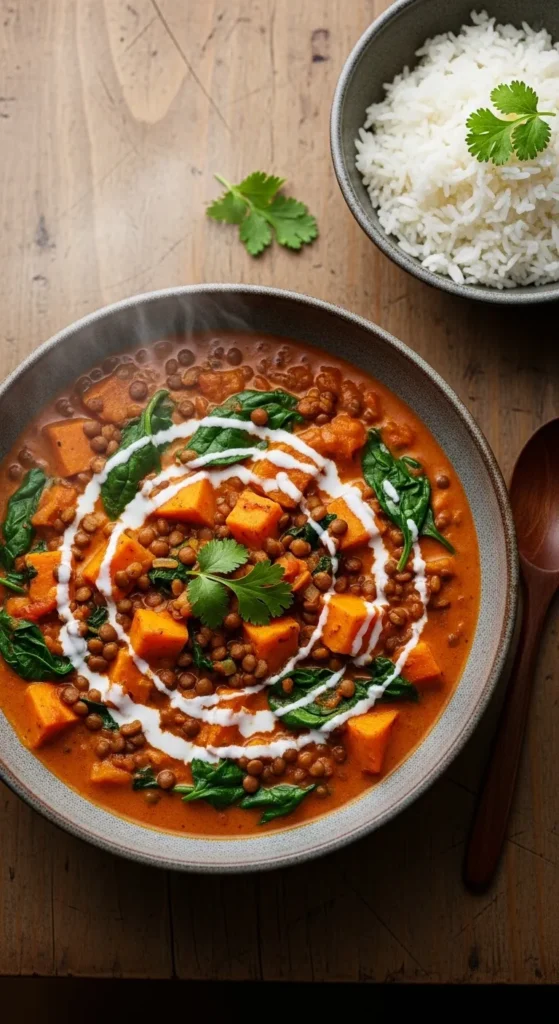 Sweet Potato and Lentil Curry