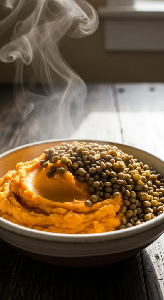 Sweet Potato and Lentil Mash