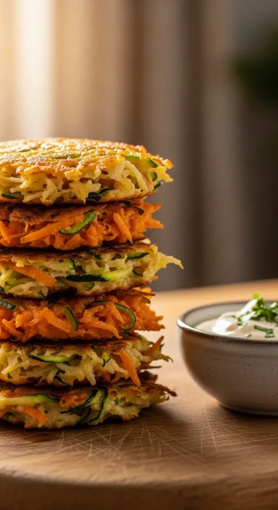 Sweet Potato and Zucchini Fritters