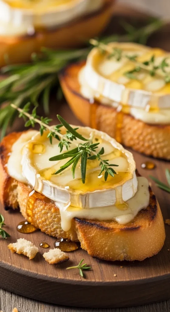 Warm Goat Cheese Crostini