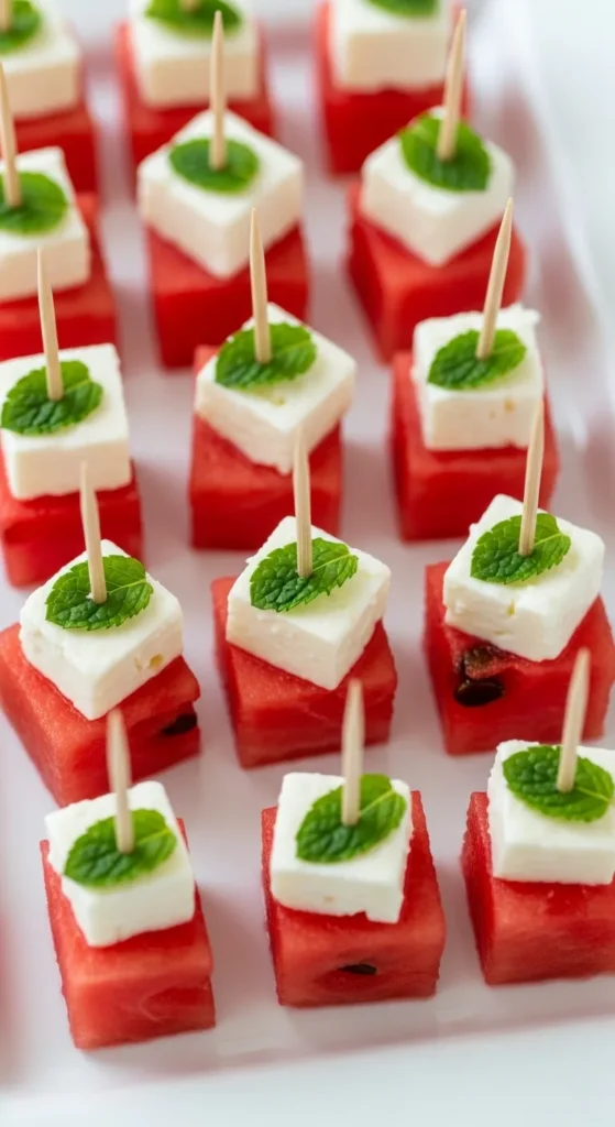 Watermelon Feta Bites