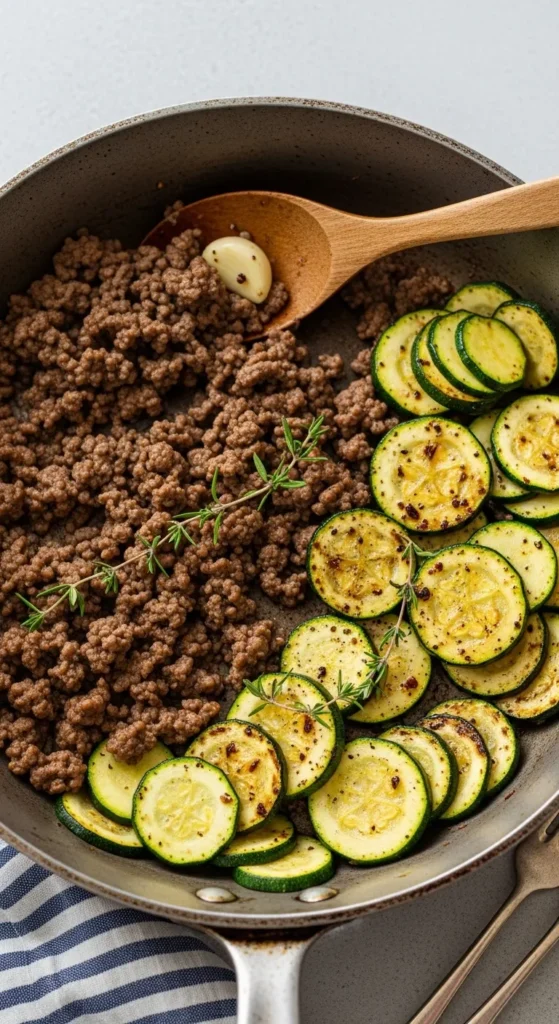 Zucchini Beef Skillet