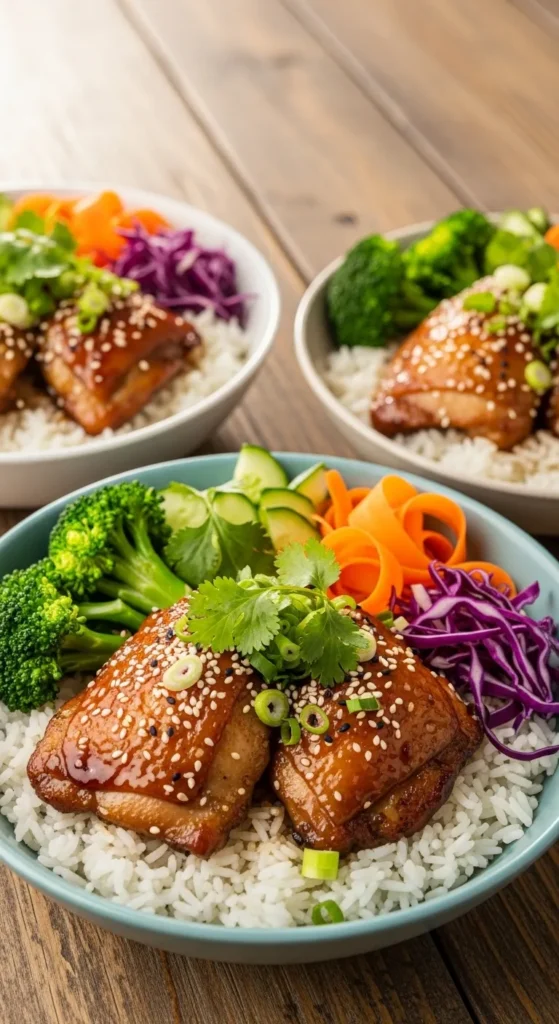 chicken thigh recipes for rice bowls