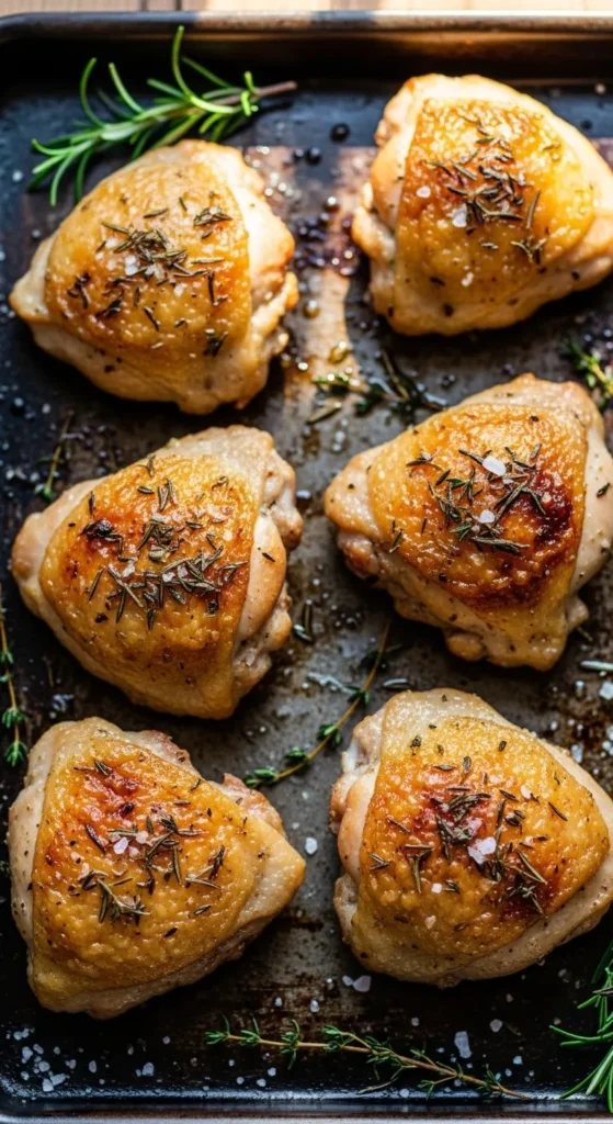 how to cook chicken thighs in the oven