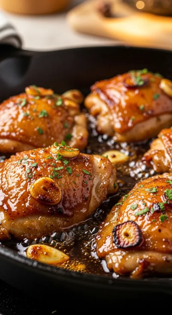 how to make honey garlic chicken thighs