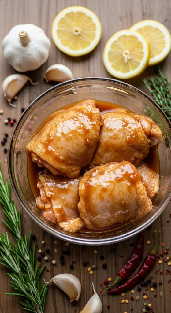 how to marinate chicken thighs